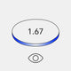 Thinner 1.67 (Great for all prescription between 4 and 5 dioptres) + Blue-Light-Blocking